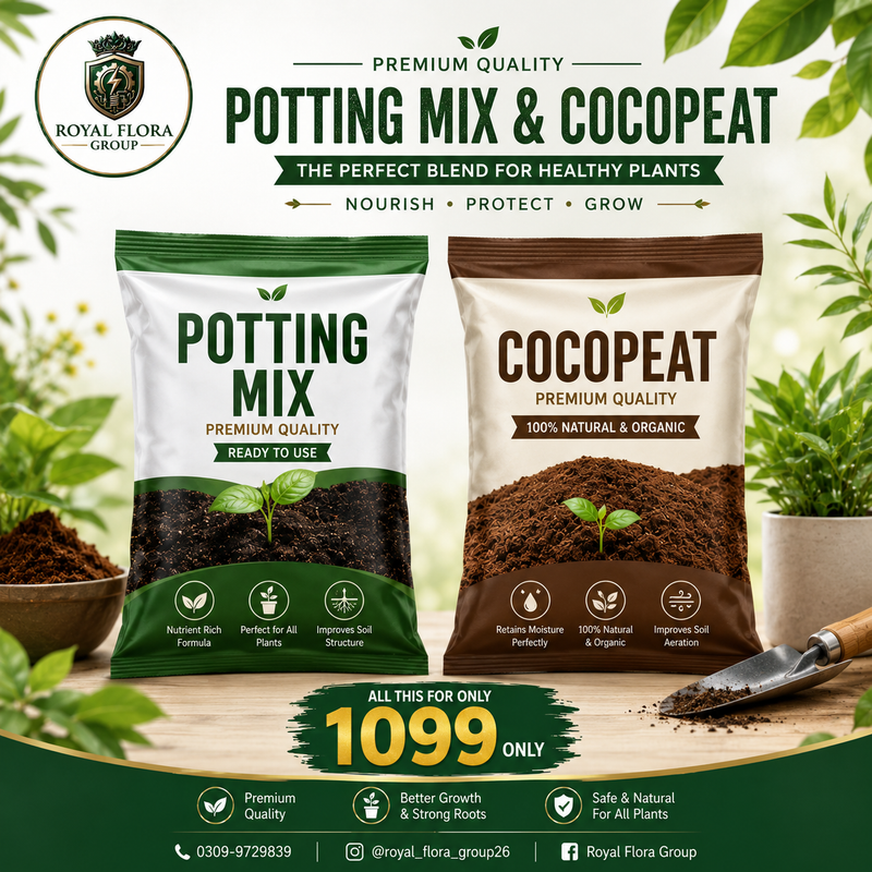 Pack Of Soil And Fertilizers (cocopeat,potting mix)